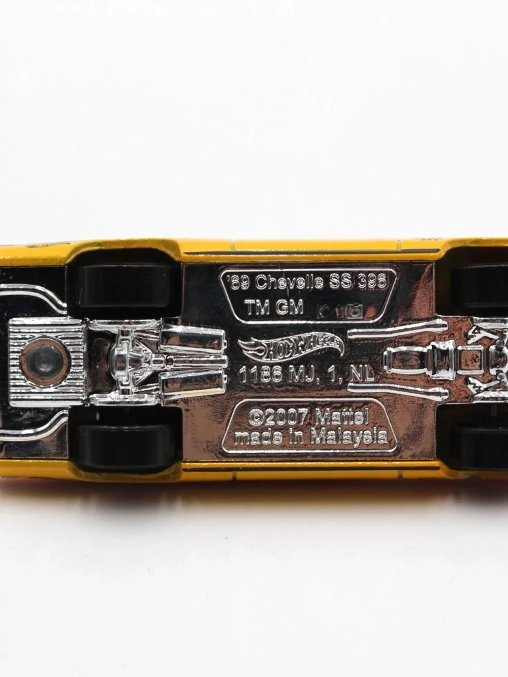 2007 Hot Wheels Yellow '69 Chevelle SS 396 Muscle Mania 3/10 #263/365 1:64